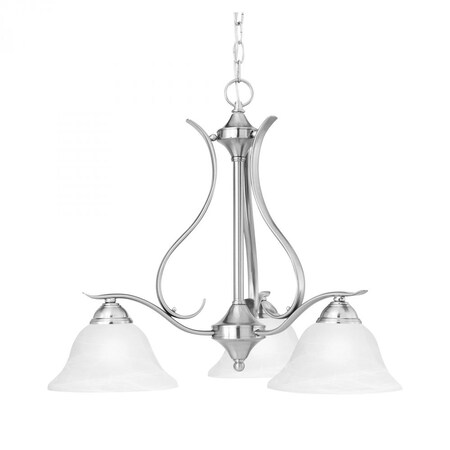 Thomas Prestige 3-Light Chandelier in Brushed Nickel SL863378